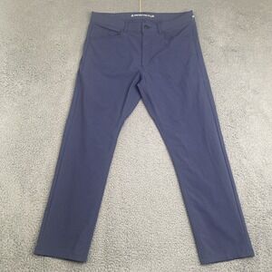 Western Rise Evolution Pant Mens 32x30 Blue 4-Way Stretch Nylon Travel Pants